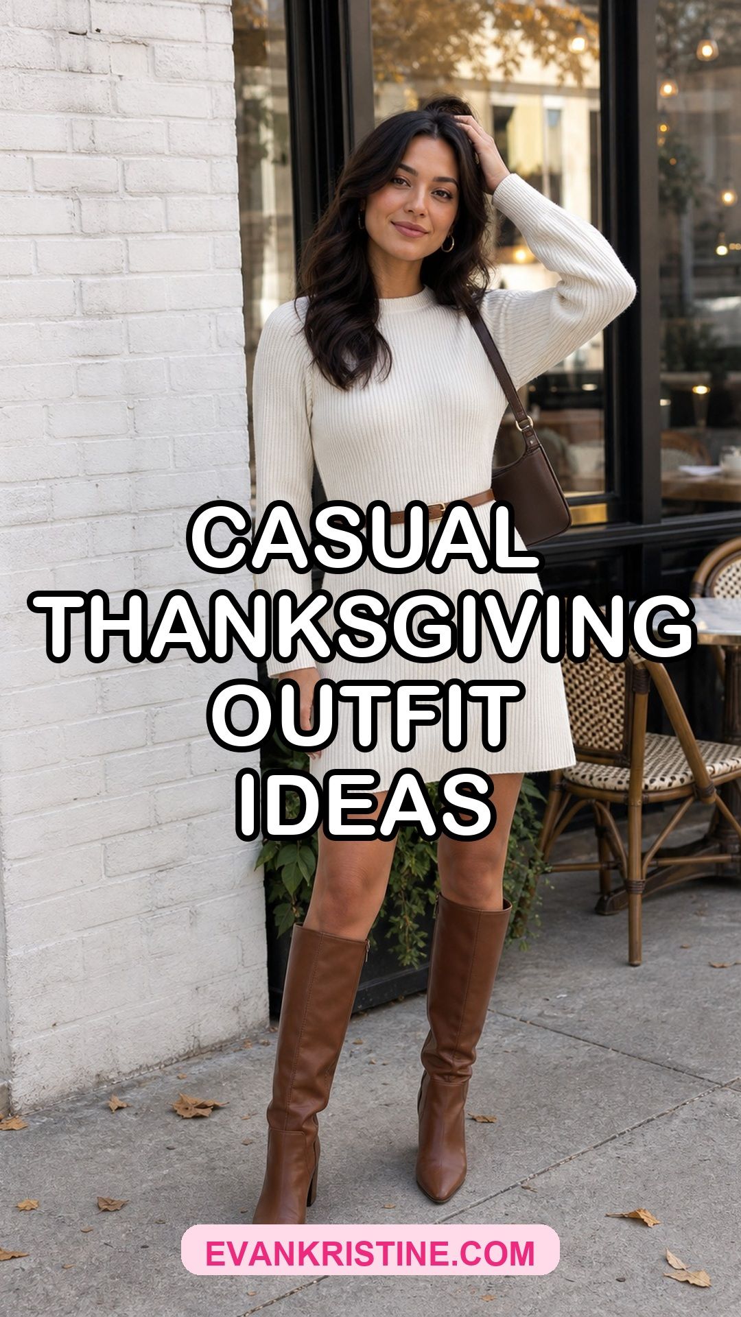 Casual Thanksgiving outfit ideas Pinterest pin