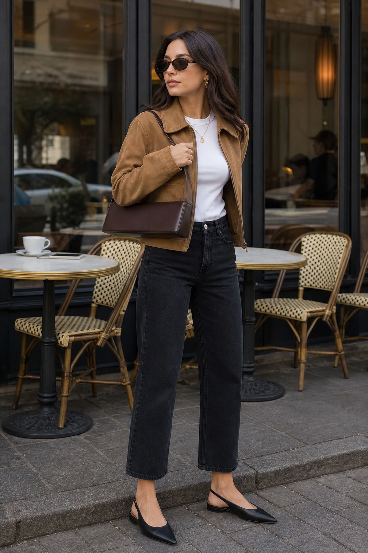 Woman wearing an upgrade the bag shape