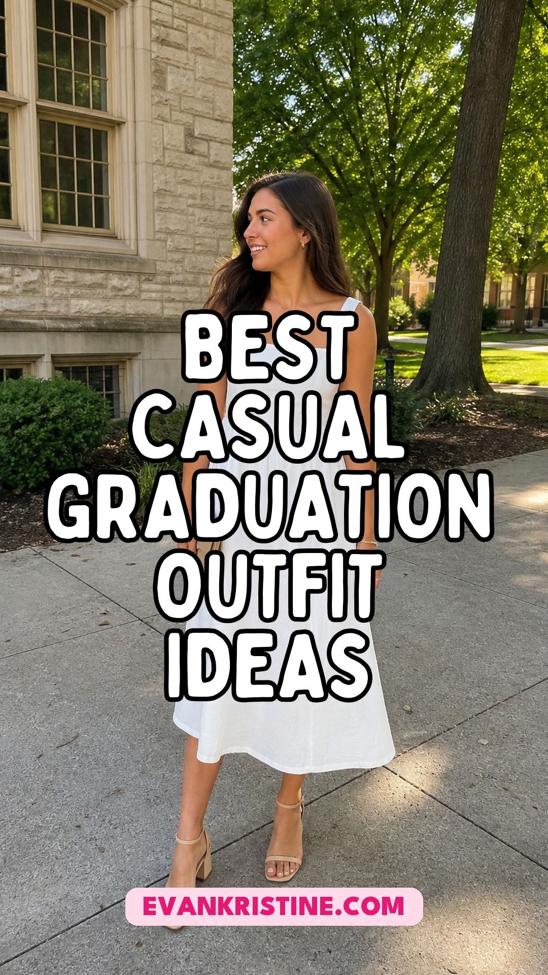 Casual graduation outfit ideas Pinterest pin