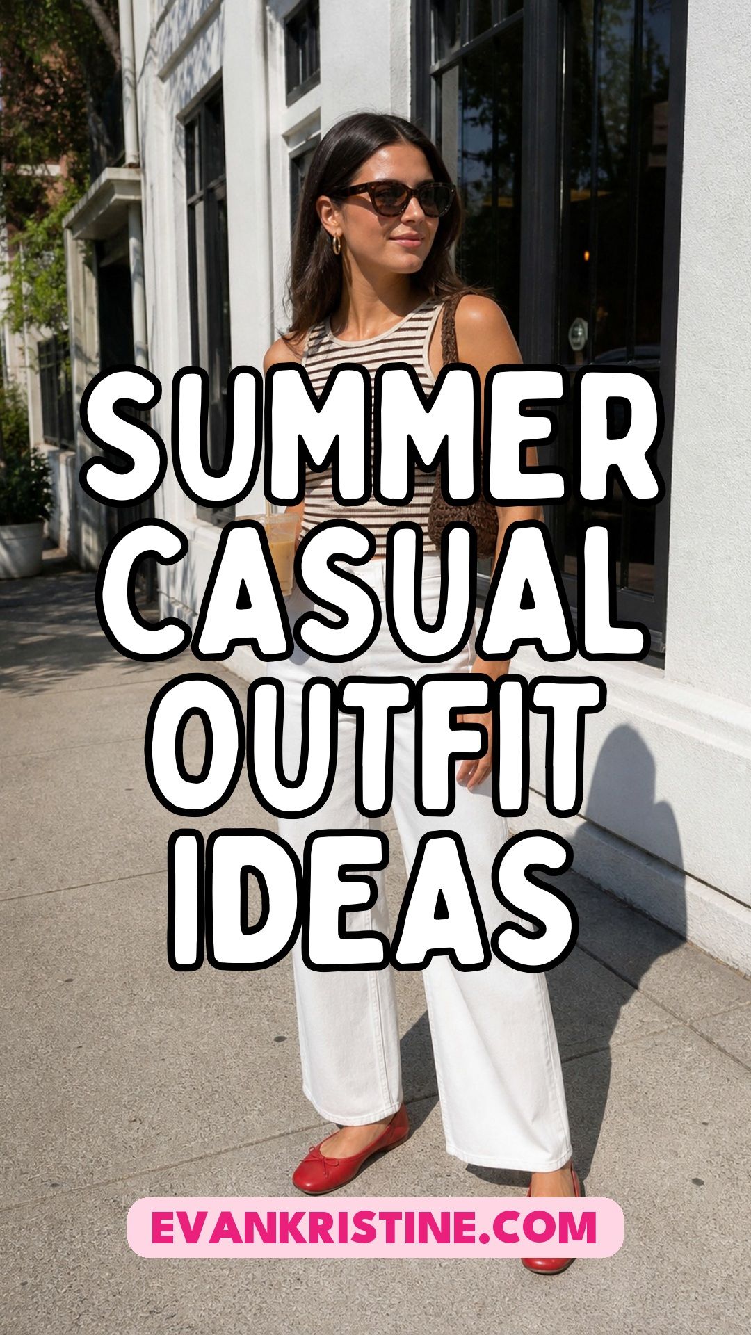 Summer casual outfit ideas Pinterest pin