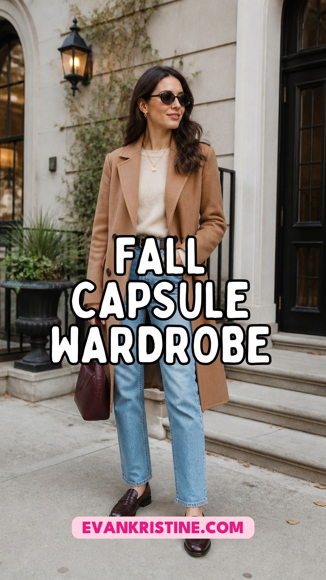 Fall capsule wardrobe Pinterest pin
