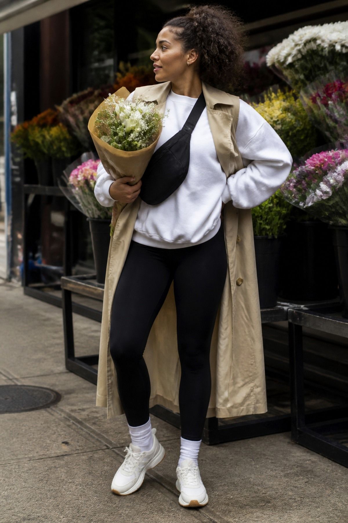 black leggings outfit basic for women