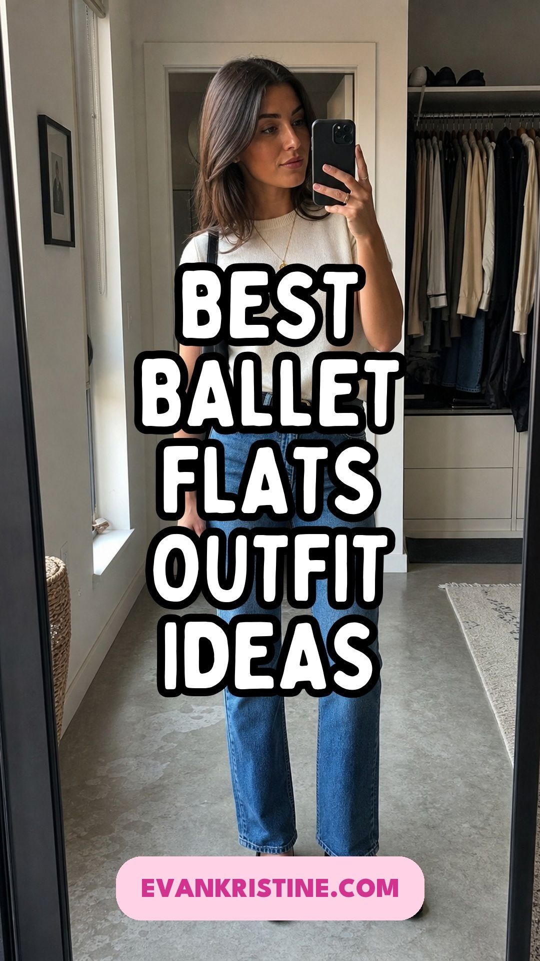 Ballet flats styled with jeans, skirts and dresses