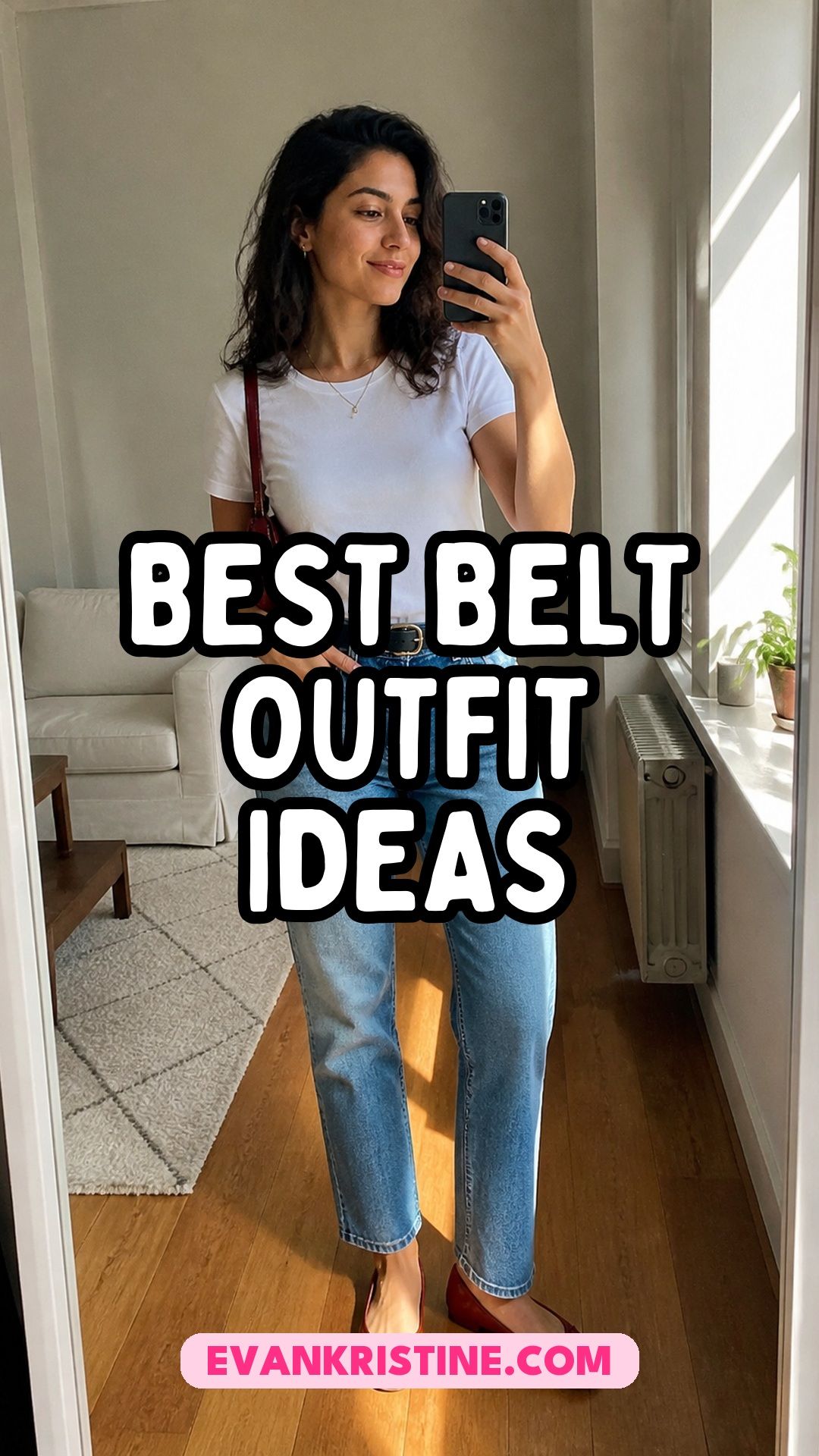 Belt outfit ideas Pinterest pin