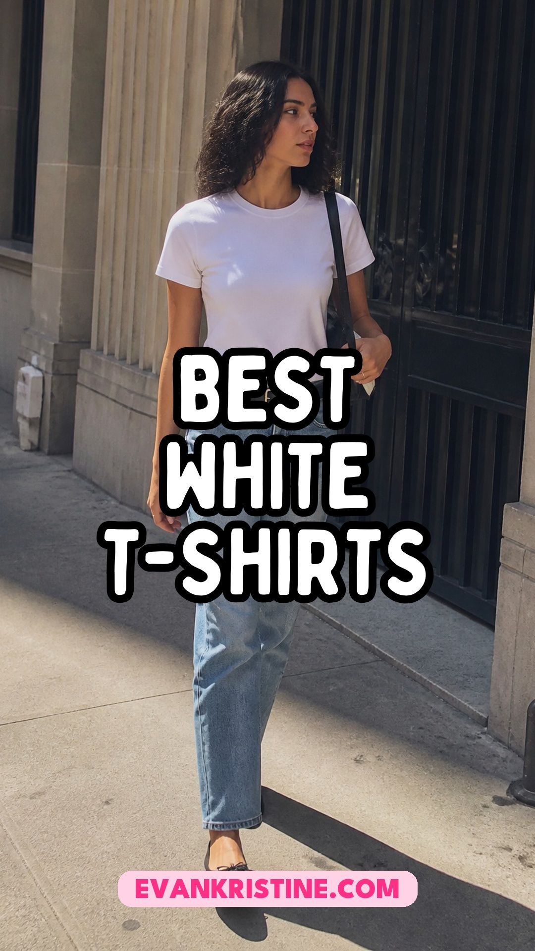 White t-shirts for women Pinterest pin
