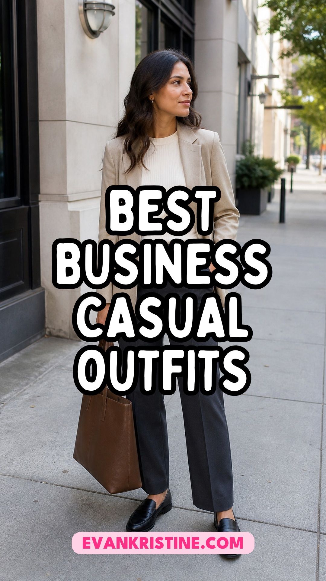 Business casual outfits for women Pinterest pin