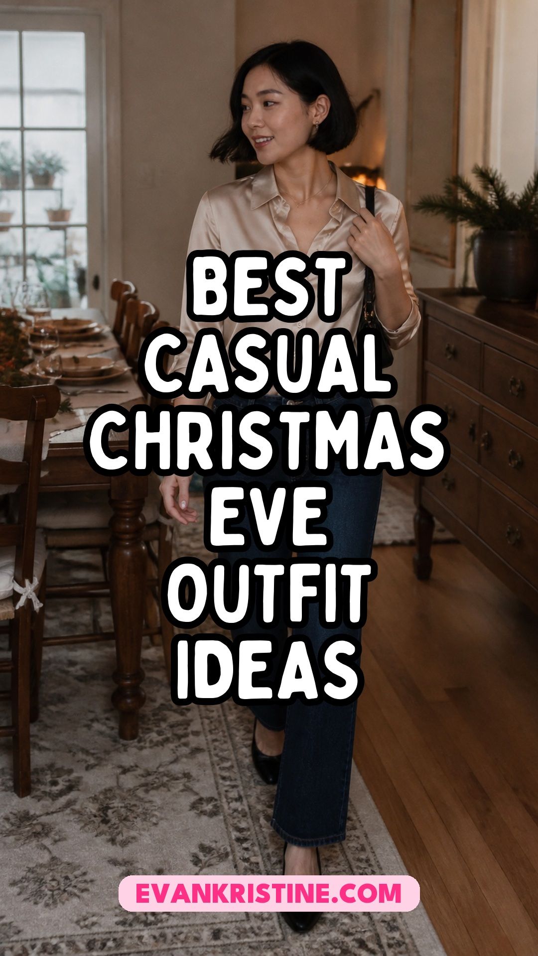 Casual Christmas Eve outfit ideas Pinterest pin