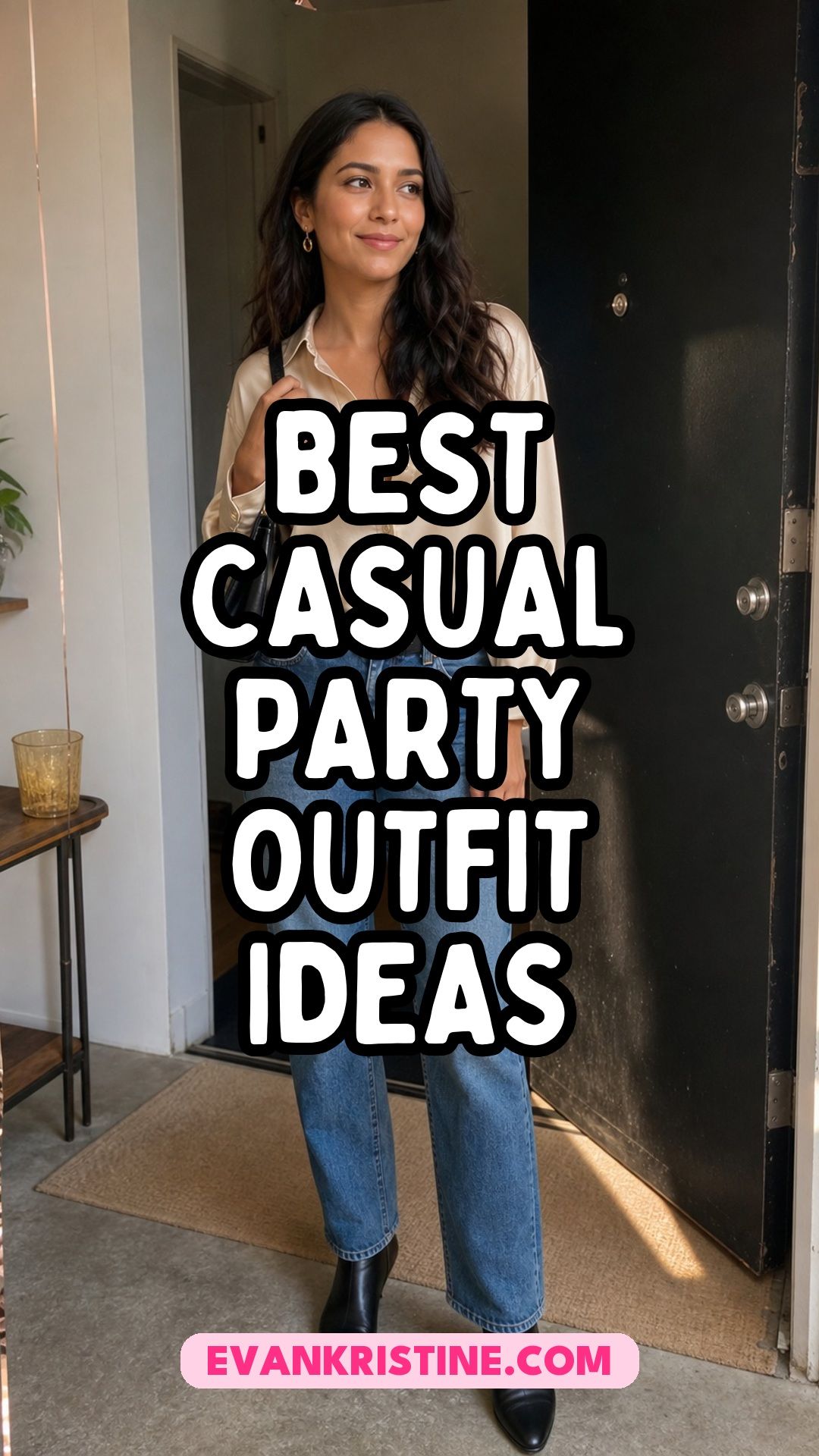 Casual party outfit ideas Pinterest pin