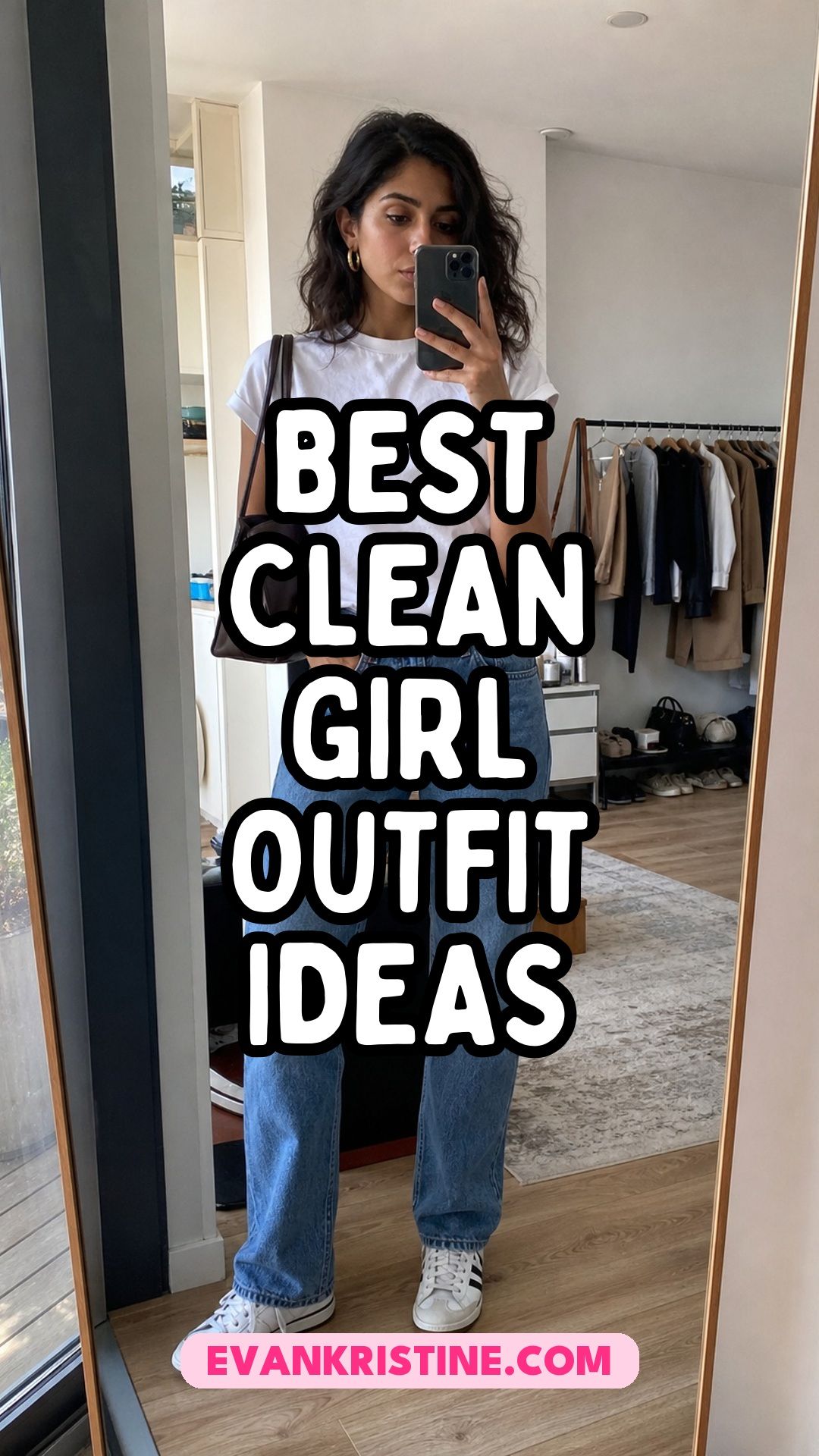 Clean girl outfit ideas Pinterest pin