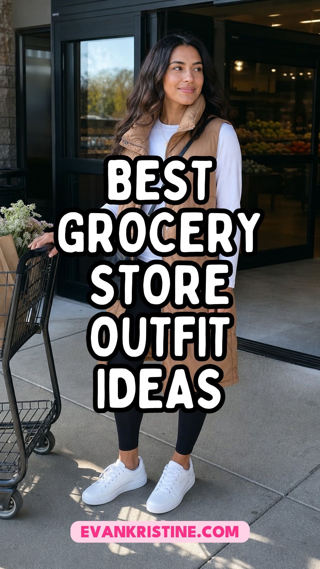 Grocery store outfit ideas Pinterest pin