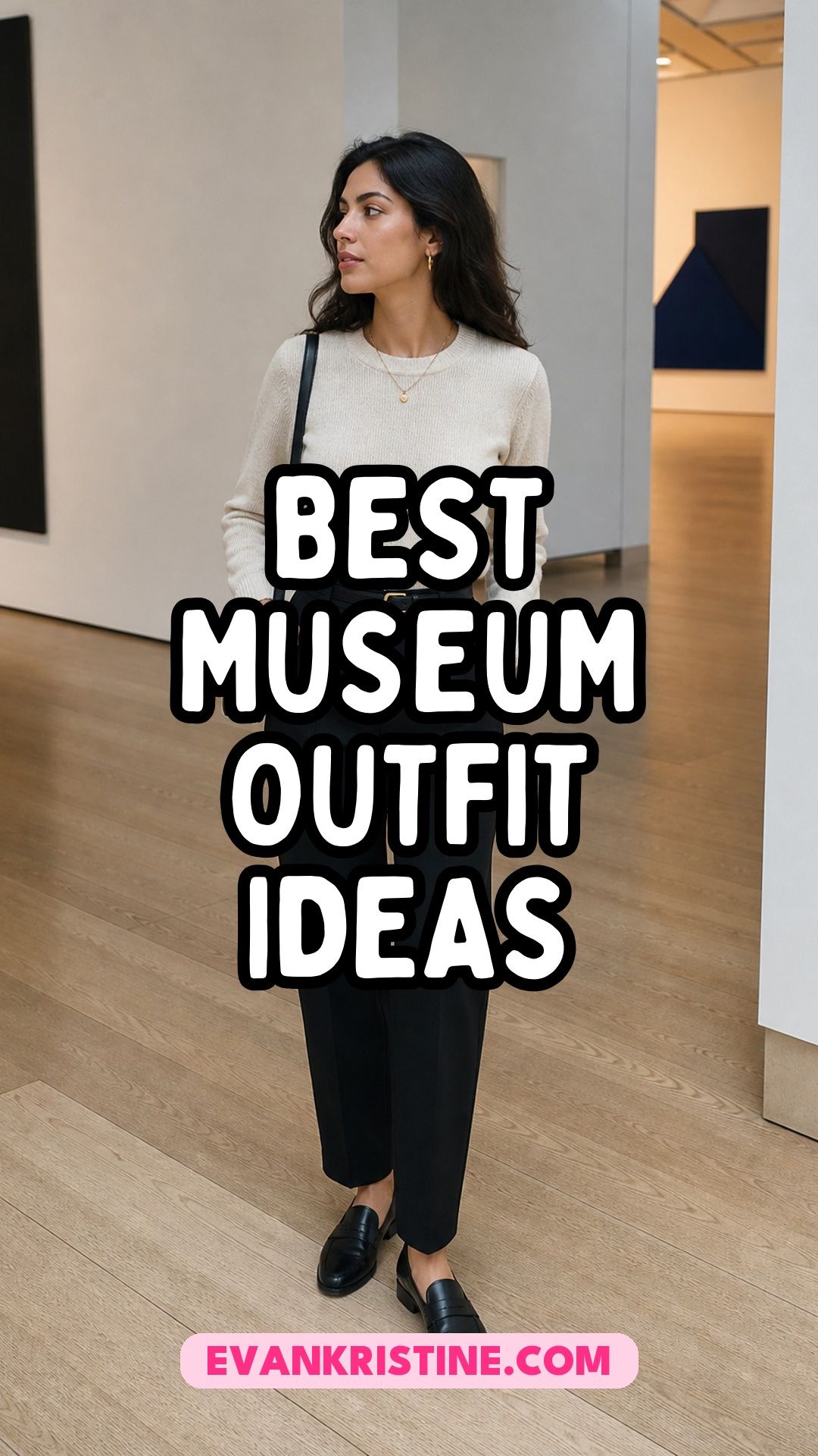 Museum outfit ideas Pinterest pin
