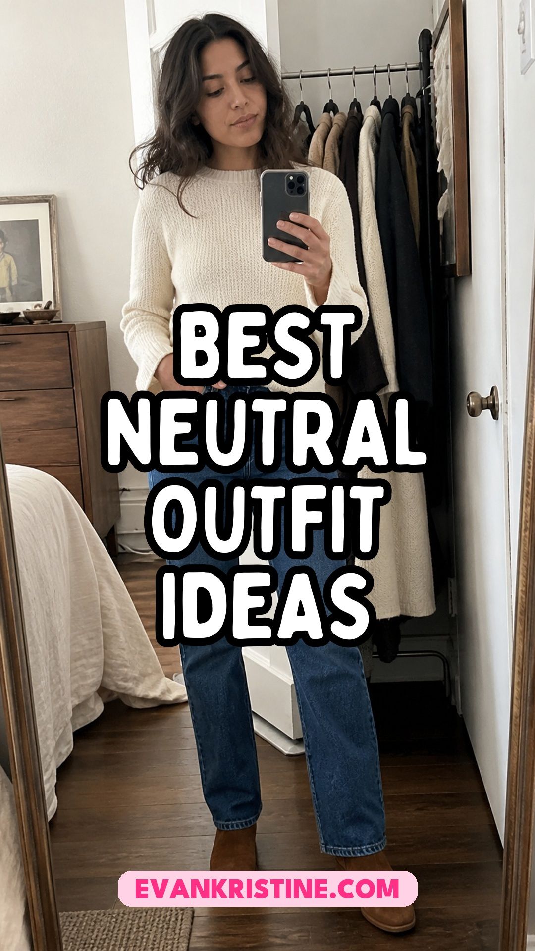 Neutral outfit ideas Pinterest pin