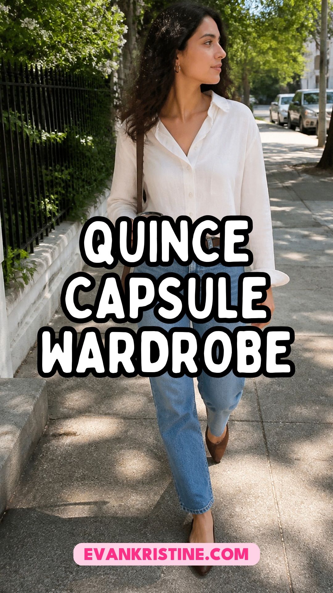 Quince capsule wardrobe Pinterest pin