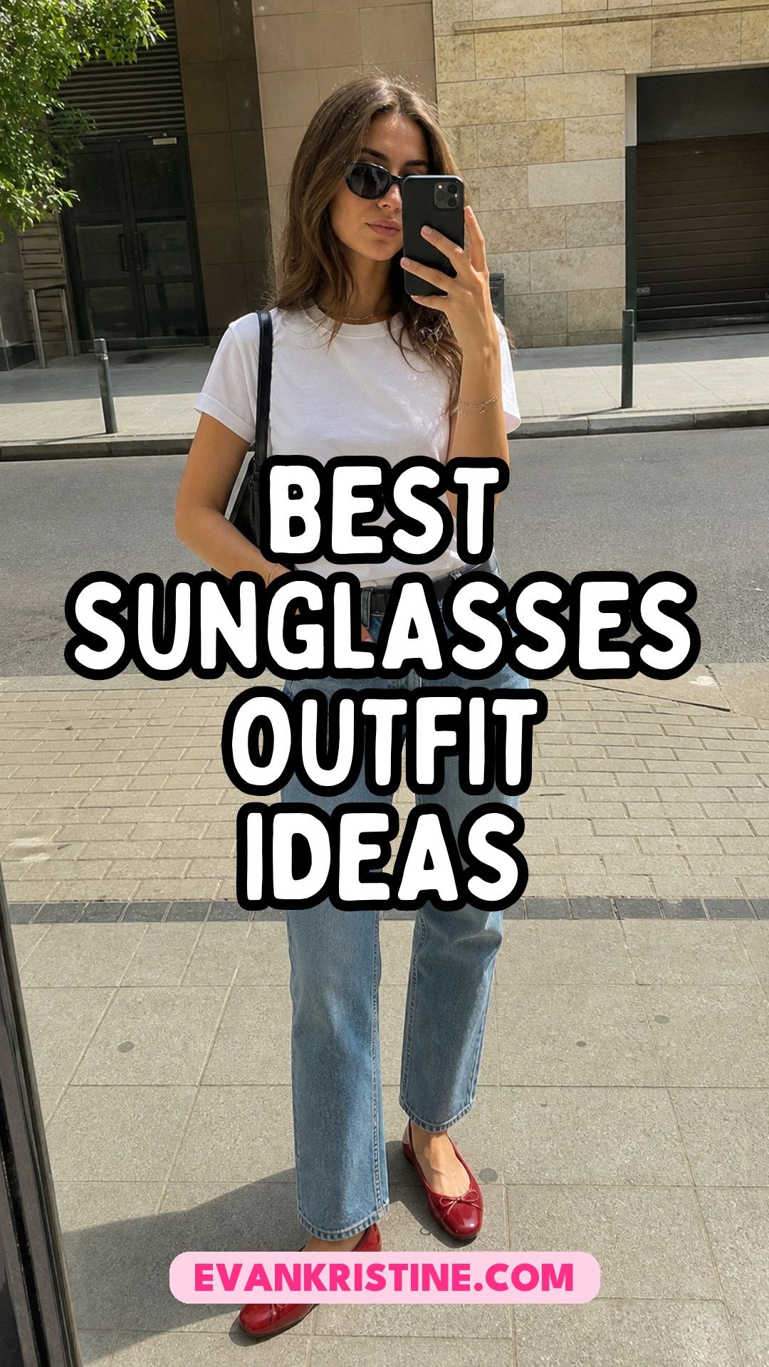 Sunglasses outfit ideas Pinterest pin