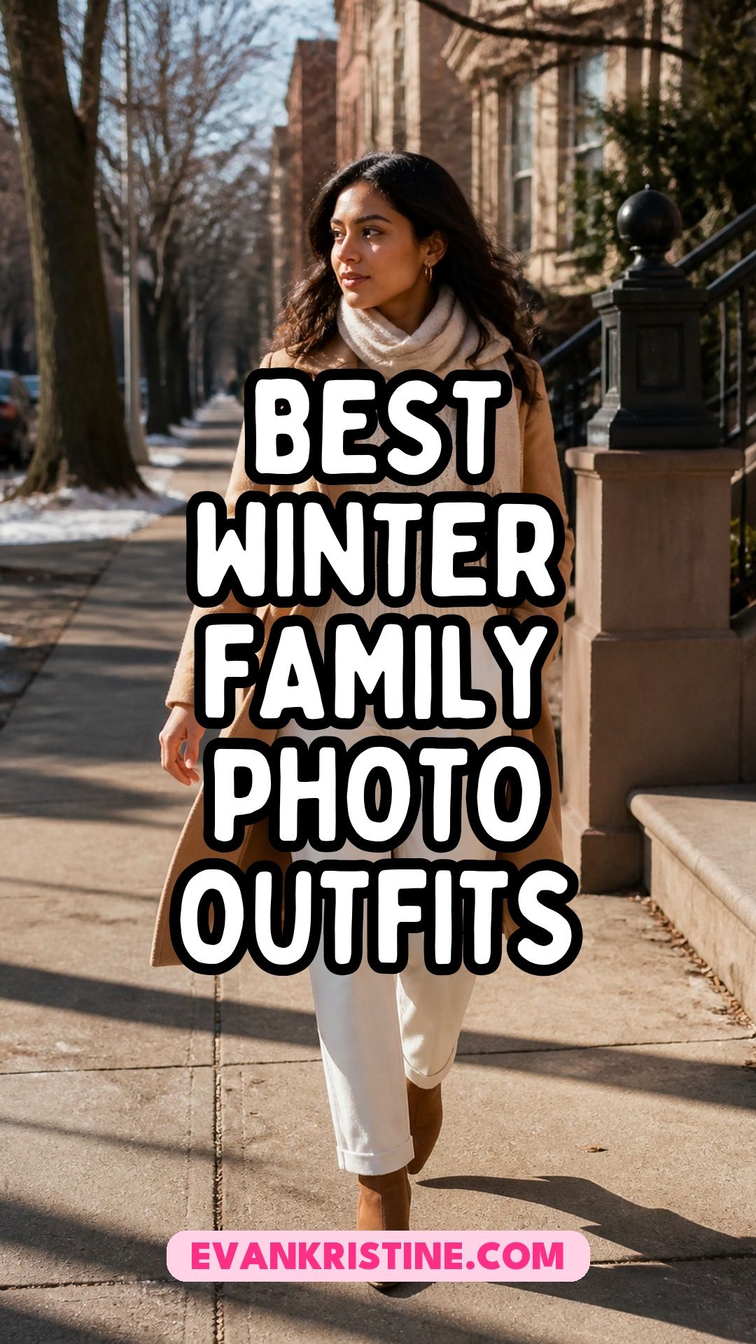 Winter family photo outfits