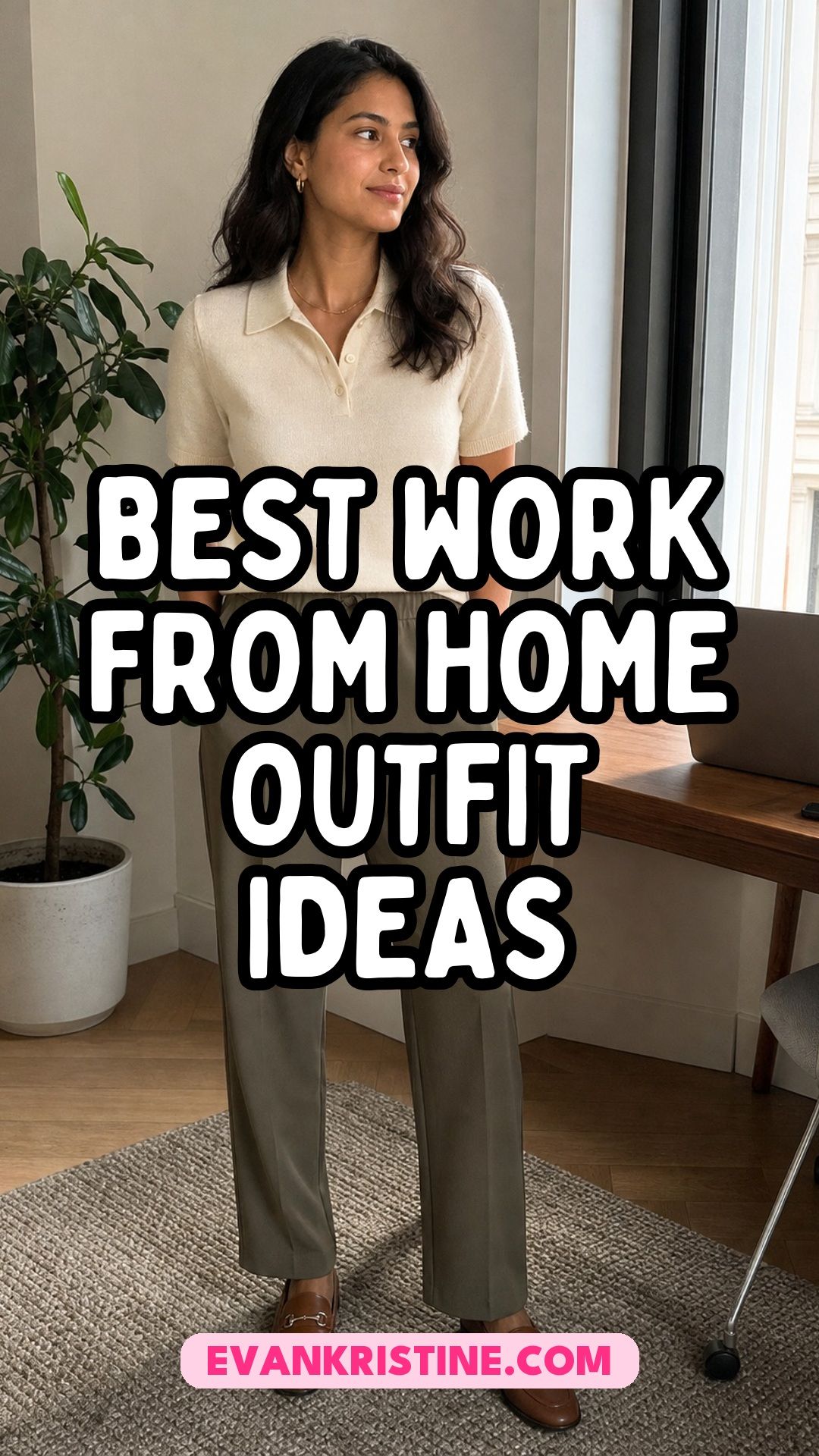 Work from home outfit ideas Pinterest pin